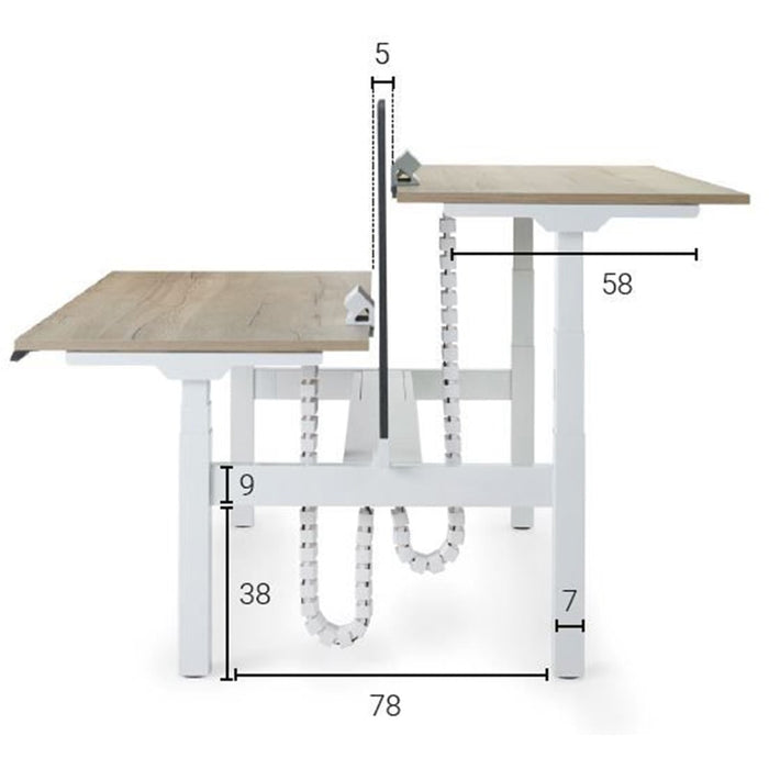 Zit Sta Bureau Duo Bench S-line