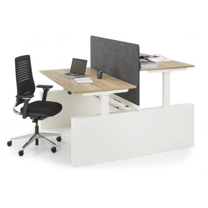 Zit Sta Bureau Flex 3+ Bench Wang | Duo werkplek